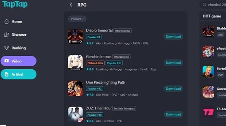 apa itu taptap alternatif platform download game mobile tekno