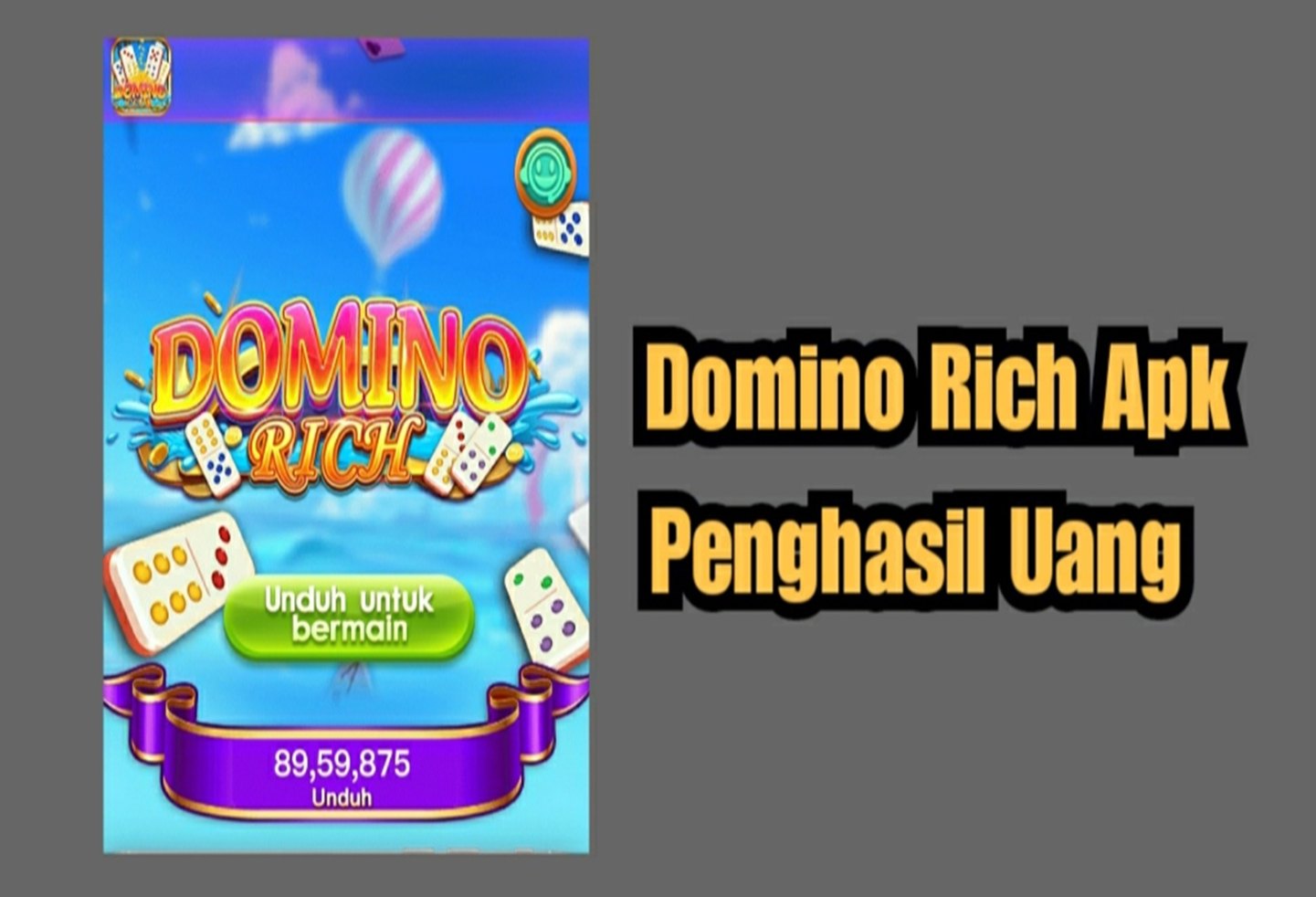 Aplikasi Domino Rich Terbaru , Game penghasil Saldo DANA