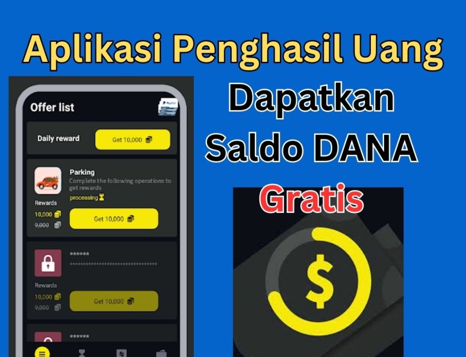 Aplikasi Penghasil Uang Baru! Terbukti Membayar Saldo DANA Ratusan