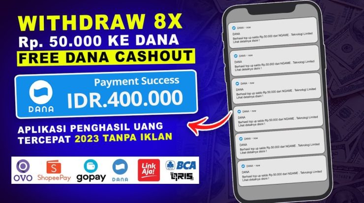 aplikasi penghasil uang dana tercepat tanpa iklan cara