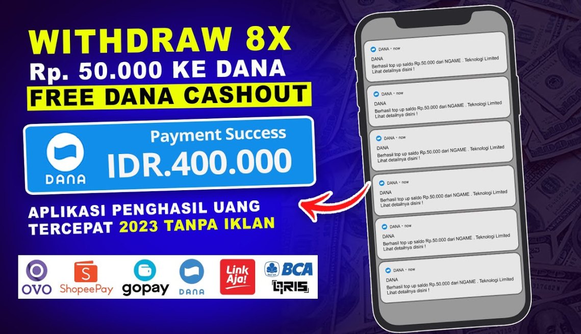 Aplikasi Penghasil Uang Dana [] Tercepat Tanpa Iklan - Cara