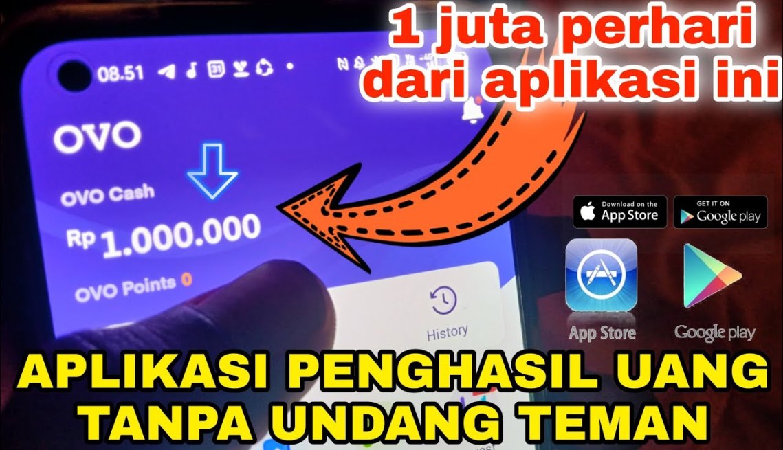 + Aplikasi Penghasil Uang Jutaan Perhari Tanpa Undang Teman