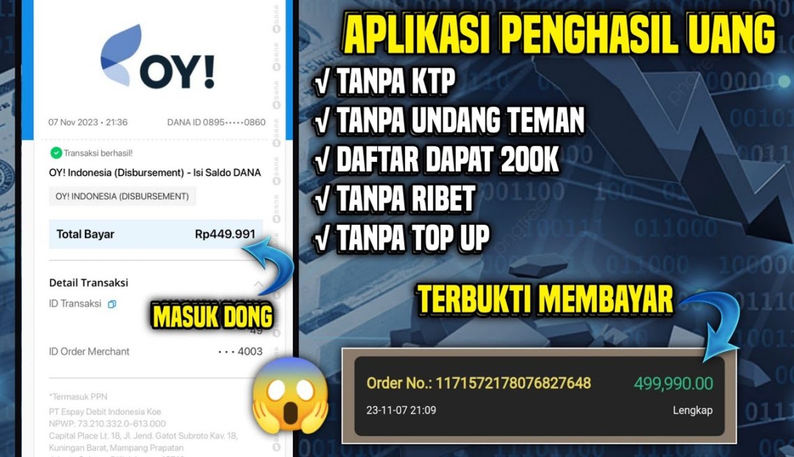 Aplikasi Penghasil Uang Terbaru  Tanpa Undang Teman Bisa