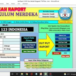 aplikasi raport psp kurikulum merdeka smp sma sekolahmu