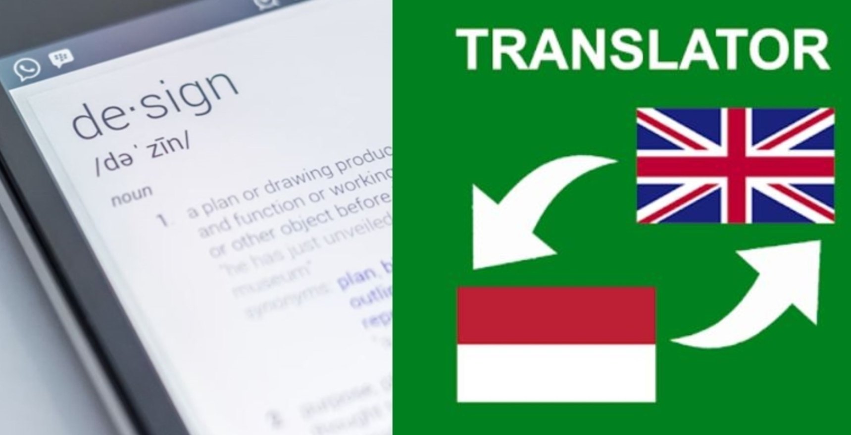 Aplikasi translate bahasa Inggris-Indonesia andal