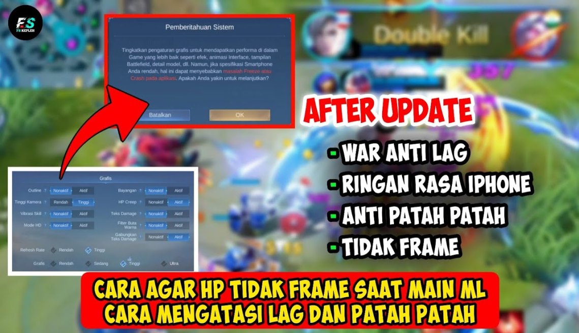 Cara Agar Hp Tidak Nge Frame Saat Main ML - CARA MENGATASI LAG DAN PATAH  PATAH DI MOBILE LEGENDS