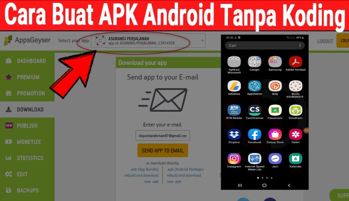 Cara Buat Aplikasi Android Online Tanpa Coding