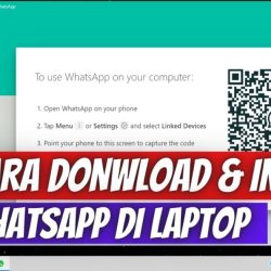 cara download dan install aplikasi whatsapp di laptop komputer terbaru