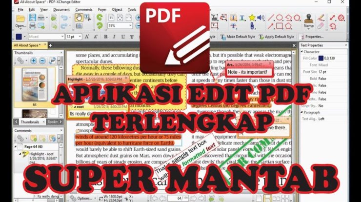 cara edit file pdf menggunakan aplikasi pdf exchange editor youtube