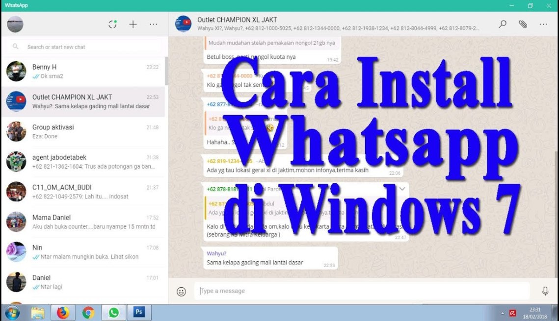 Cara Install Whatsapp di Windows