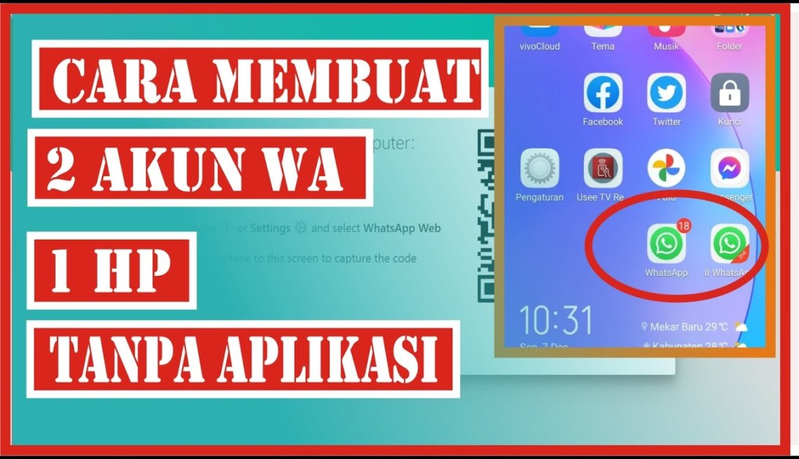 Cara Membuat  Akun WA Tanpa Aplikasi Dalam  HP