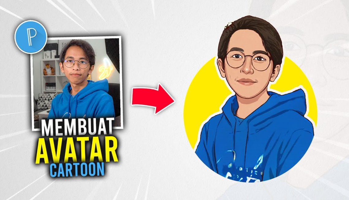 Cara Membuat Avatar Kartun pakai Foto Sendiri di Hp Android  PIXELLAB  TUTORIAL #