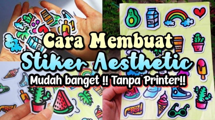 cara membuat stiker aesthetic tanpa printer indonesia
