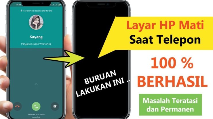 cara mengatasi layar mati saat telepon biasa dan wa