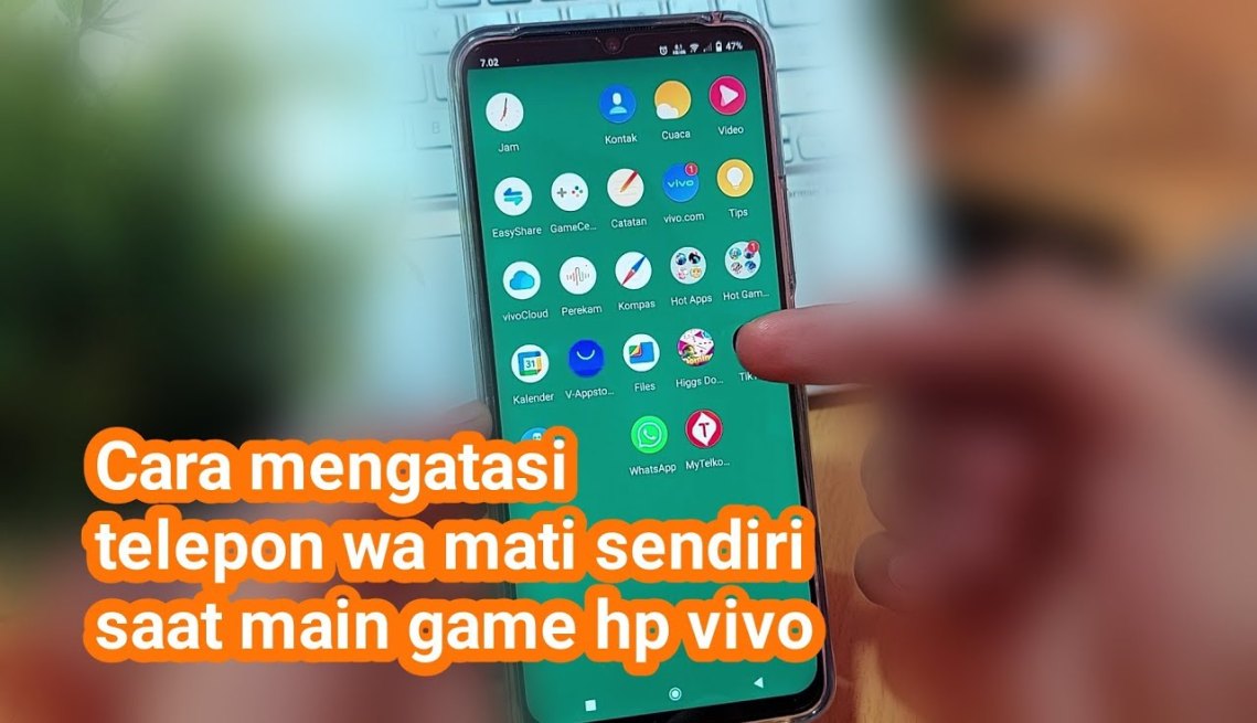 Cara mengatasi telepon wa mati sendiri saat main game hp vivo