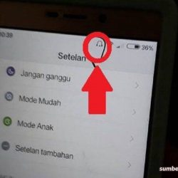 cara menghilangkan tanda headset di hp berbagai merek