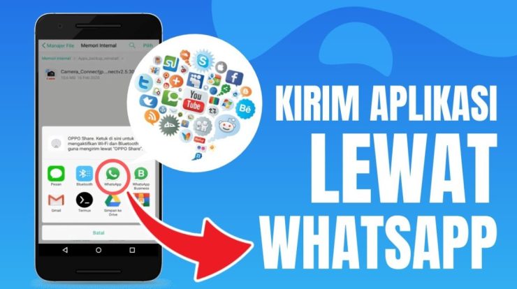 cara mengirim aplikasi lewat whatsapp youtube