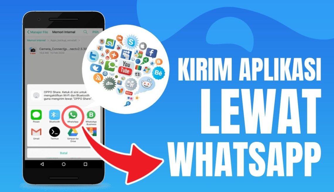 Cara Mengirim Aplikasi Lewat Whatsapp - YouTube