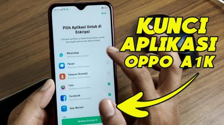 cara mengunci aplikasi di hp oppo ak youtube