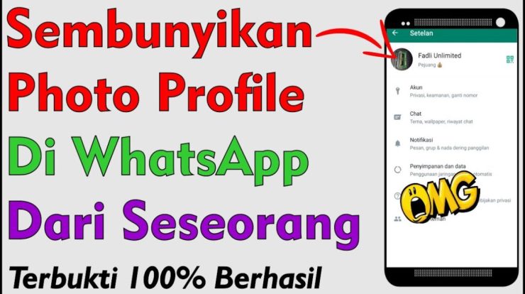 cara menyembunyikan photo profile di whatsapp youtube