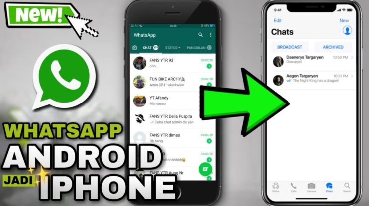 cara merubah whatsapp android jadi iphone tanpa aplikasi