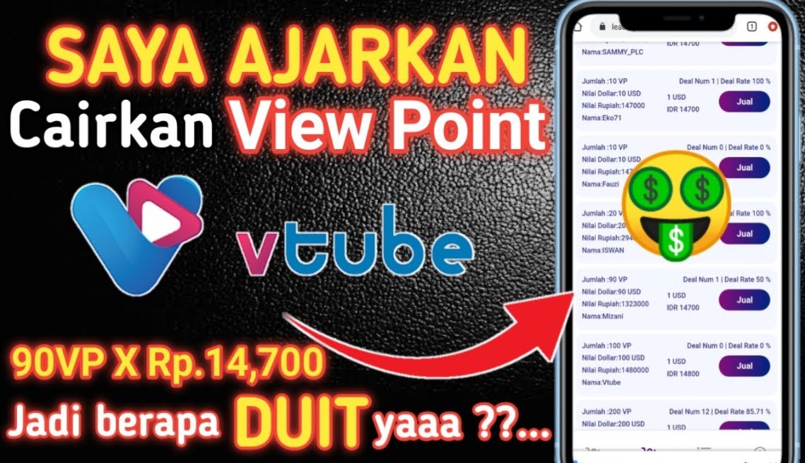 Dapat ,JUTA/HARI dari Vtube apk penghasil uang - APLIKASI