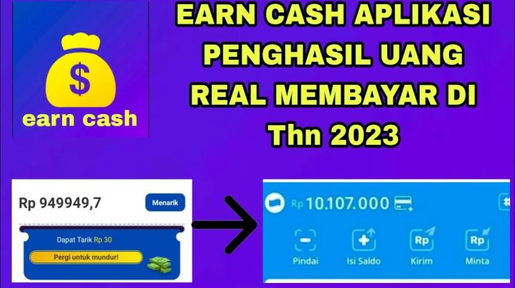 earn cash aplikasi penghasil uang real membayar di thn youtube