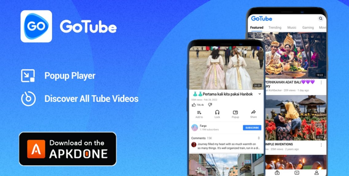 GoTube MOD APK  (Ad-Free) for Android