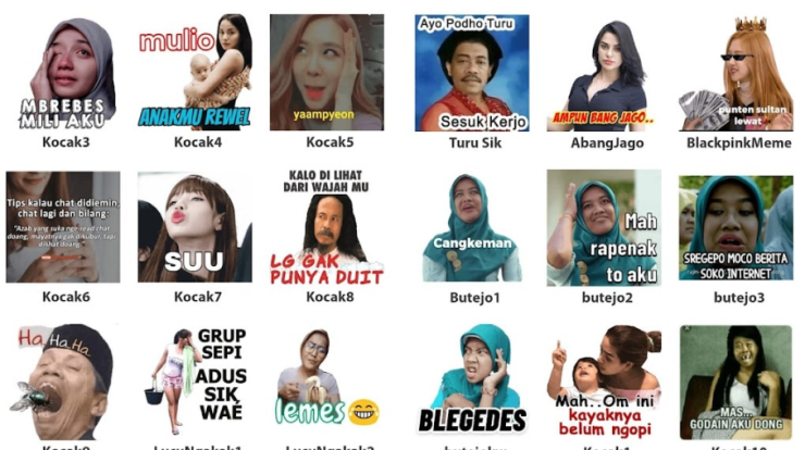 kumpulan stiker wa lucu keren for android download