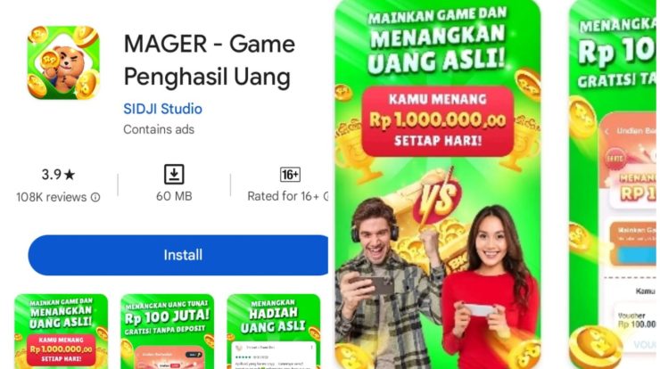 link download mager game penghasil uang terbaru bisa dapat saldo 0