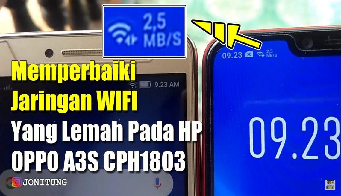 Memperbaiki Jaringan WIFI Yang Lemah Pada HP OPPO AS CPH180