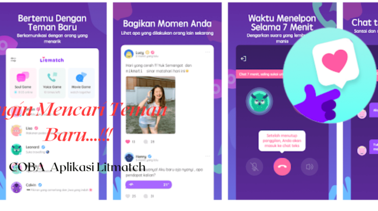 mencari teman baru gunakan aplikasi litmatch materipajak