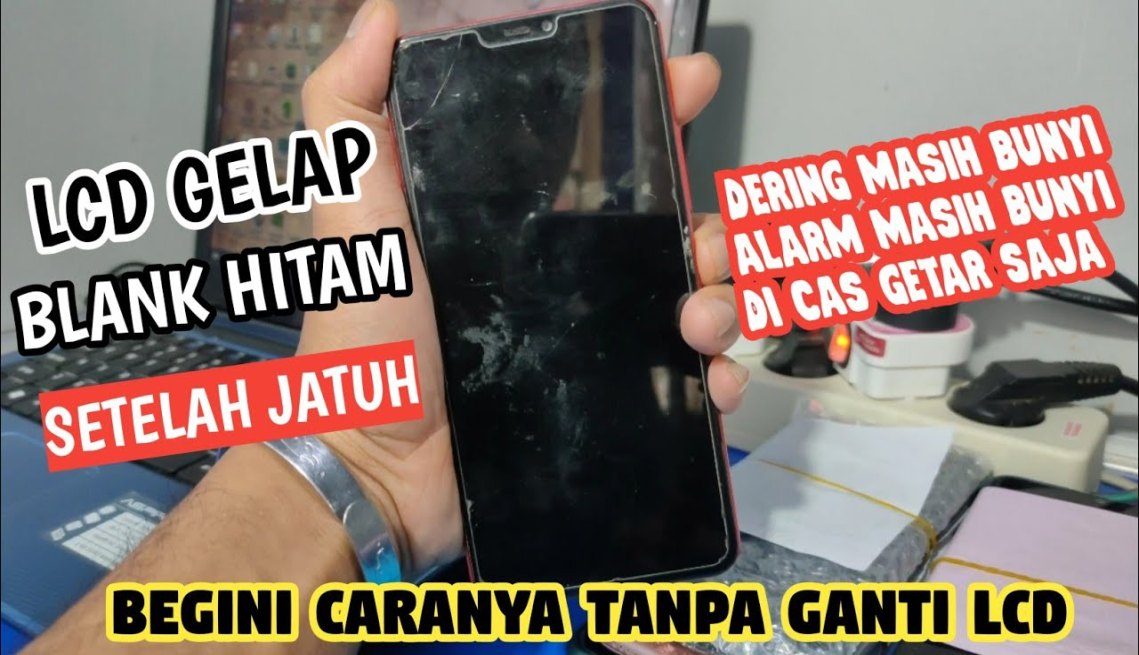 Mengatasi HP Android Jatuh Lcd Gelap Blank Hitam Tanpa Ganti Lcd