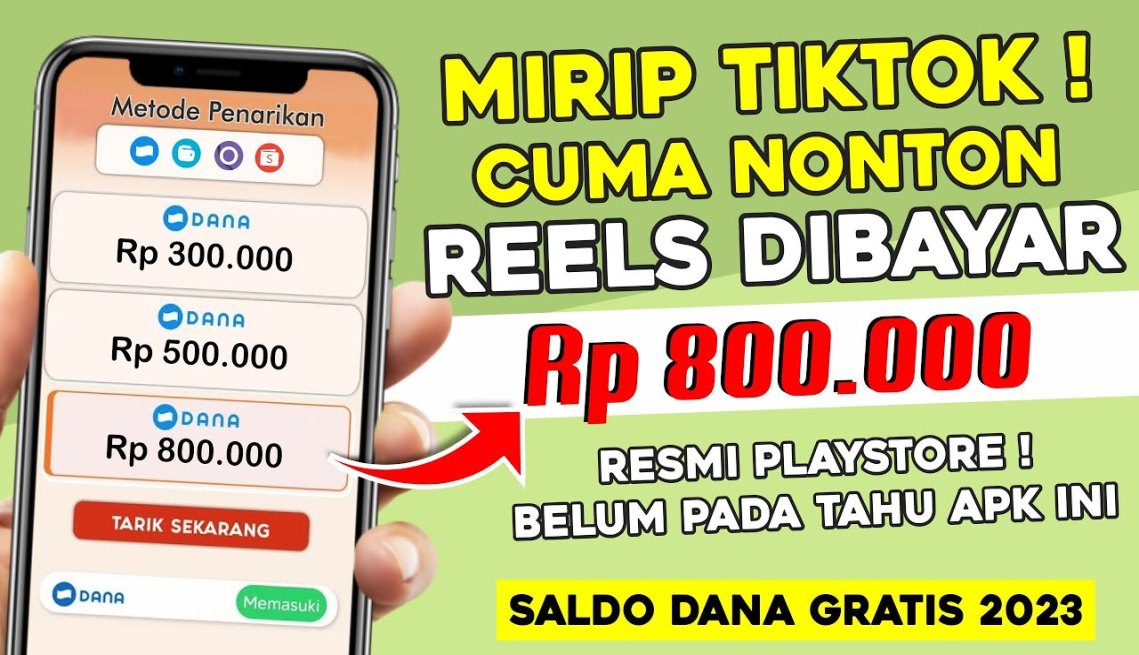 Mirip Tiktok dan Snack Video, Nonton Video Dibayar Saldo DANA