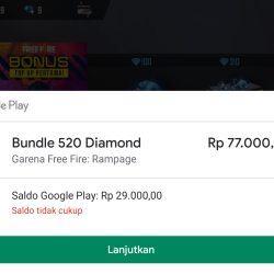 saldo google play tidak masuk saat di dalam game komunitas