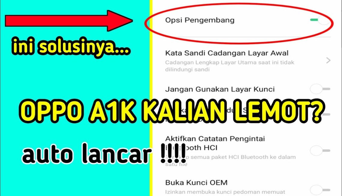 TERBUKTI  Cara mengatasi lemot di hp Oppo AK - YouTube