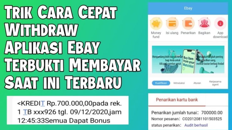 trik cara cepat withdraw aplikasi ebay terbukti membayar saat ini terbaru