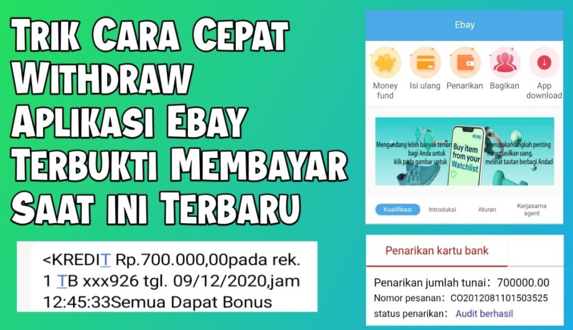 Trik Cara Cepat Withdraw Aplikasi Ebay Terbukti Membayar Saat Ini Terbaru