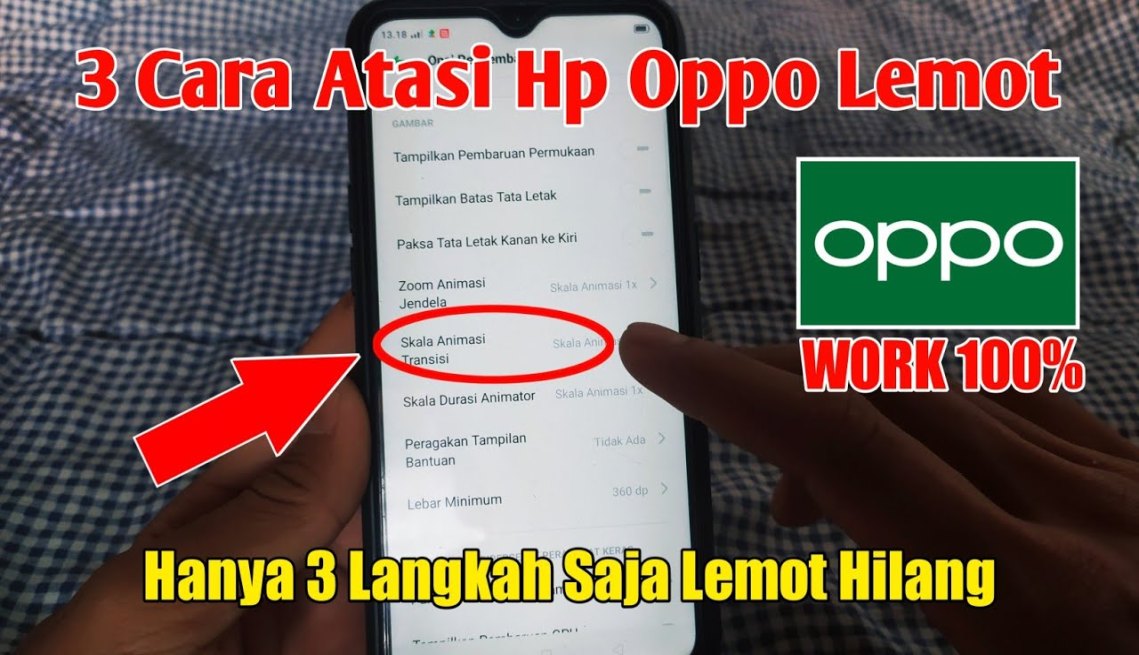 % WORK!  Cara Mengatasi hp Oppo Lemot settingan anti lemot